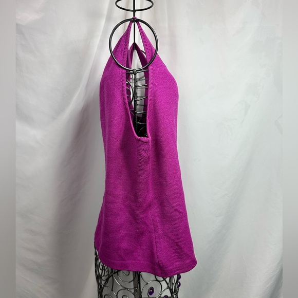 St John Magenta pink santana knit tank top size L - Picture 5 of 9
